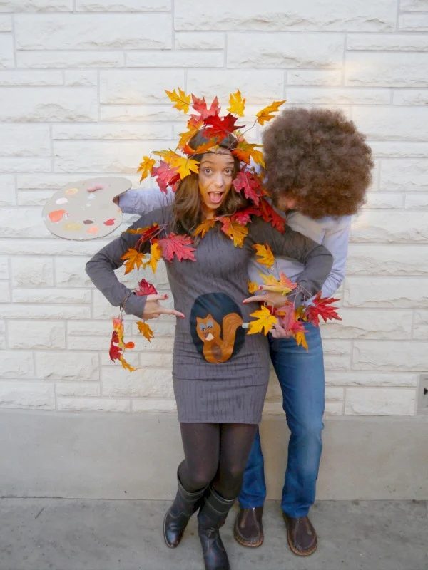 Bob Ross And Happy Tree Halloween Costume CRAFT