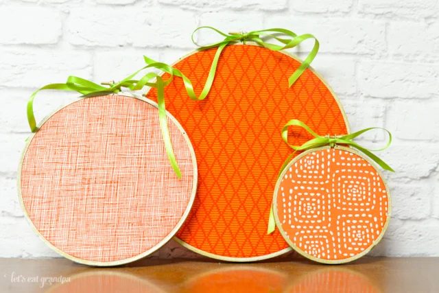 straightforward to make pumpkin hoops | Handmade Halloween Decoration options