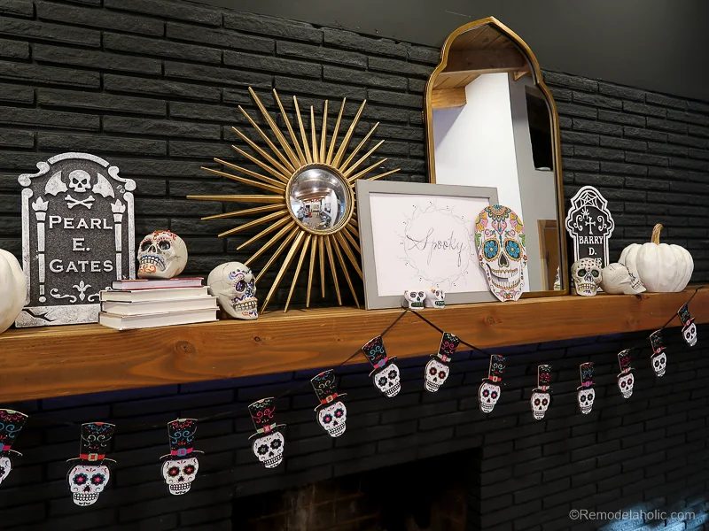 Dollar Store Halloween Hacks And Mantel Decor @Bekob 64