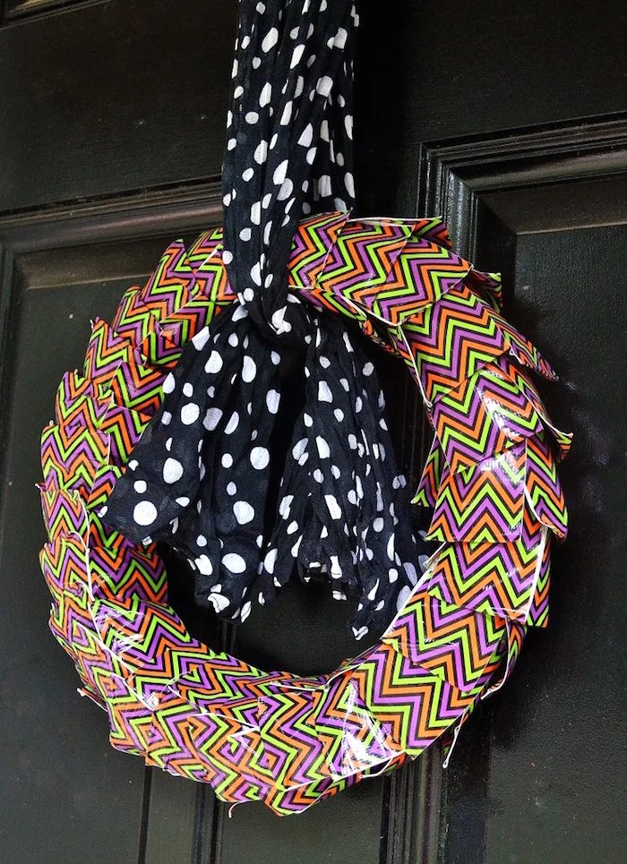 Halloween Wreath out of Duct tape