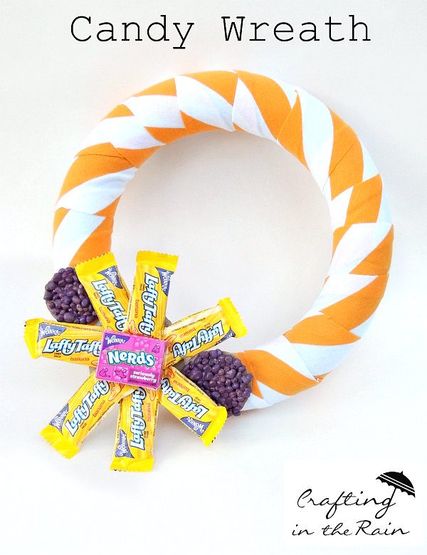 Halloween Candy Wreath