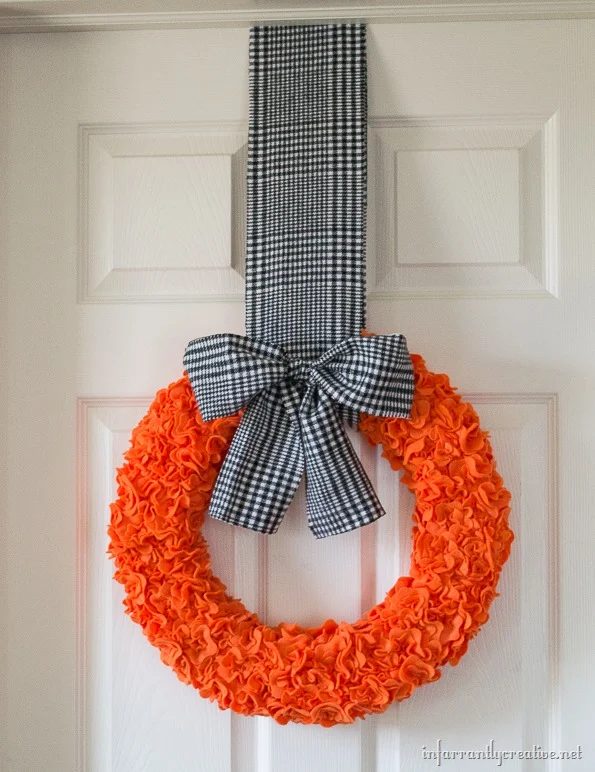 Halloween Ruffle Wreath