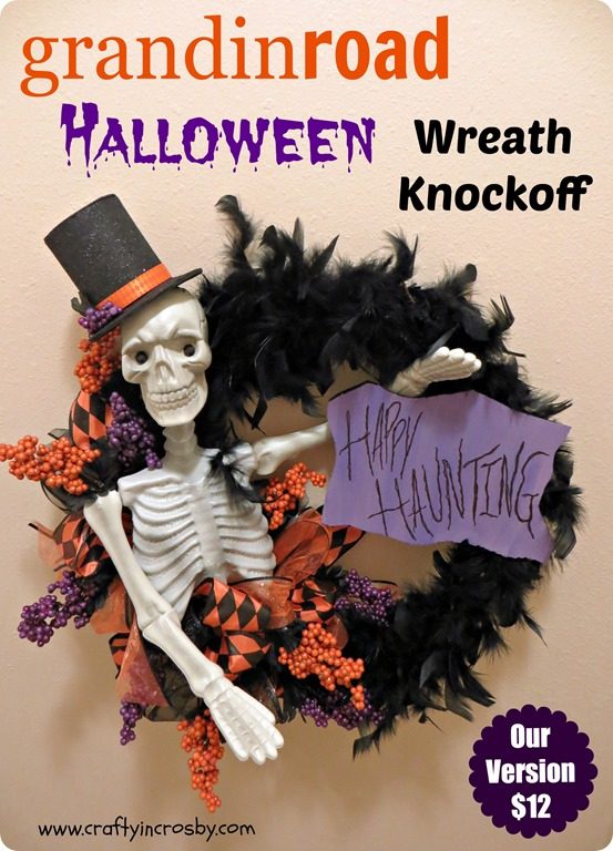 Skeleton Halloween Wreath