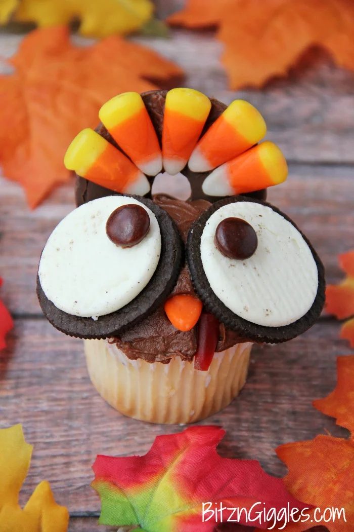 Wide Eyed Turkey Cupcakes Bitz N Giggles