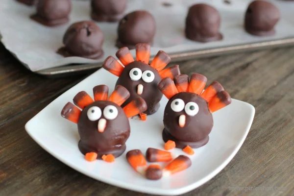 Turkey Oreo Cookie Balls Pink When