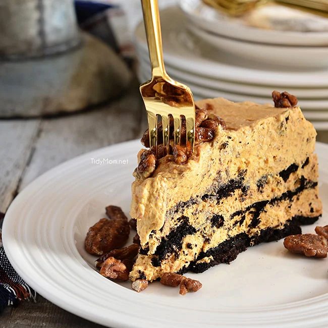 Pumpkin Fluff Ice Box Cake Tidy Mom