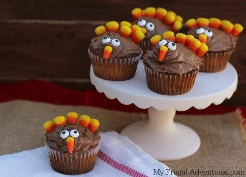 Turkey Cupcakes For Thanksgiving My Frugal Adventures