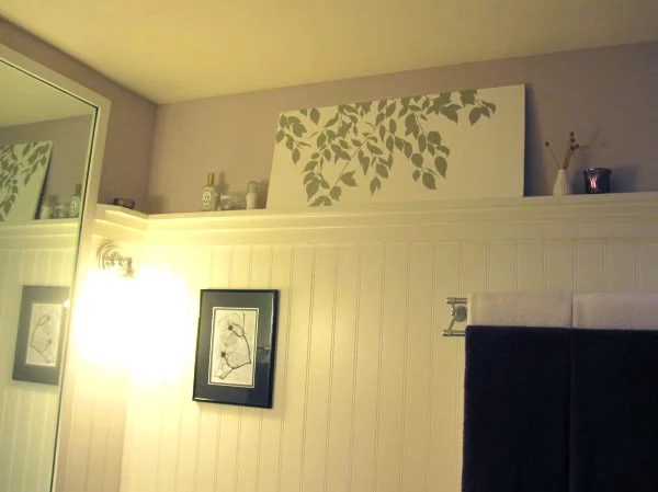 natural tree branch inspired straightforward painted canvas art walkthrough