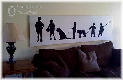 family silhouette wall art project