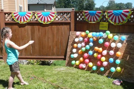balloon darts outdoor game