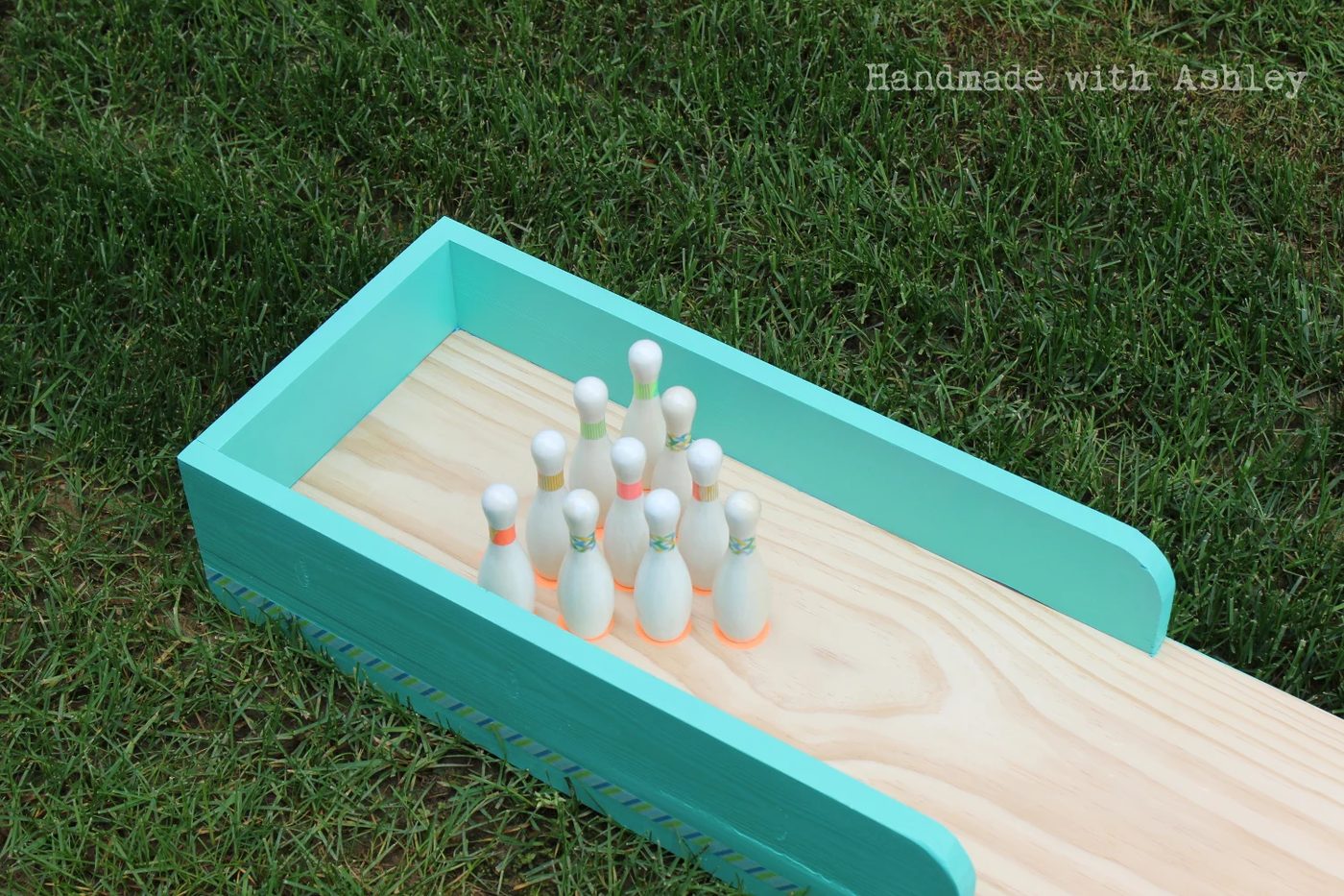 Indoor and outdoor Handmade bowling lane by handmade with Ashley featured on Bekob.com