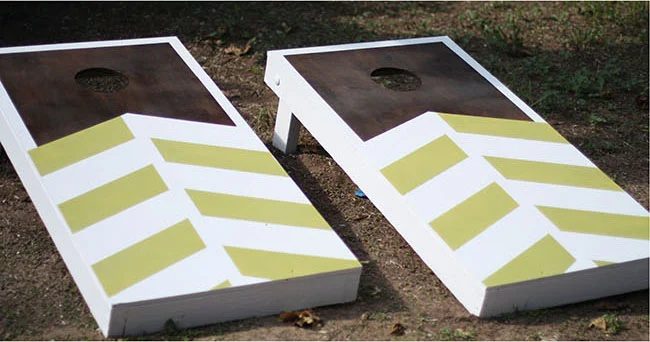 Handmade Chevron Cornhole Handmade