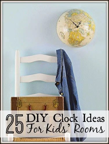 25 Handmade Clock options For Kids’ Rooms via tipsaholic.com