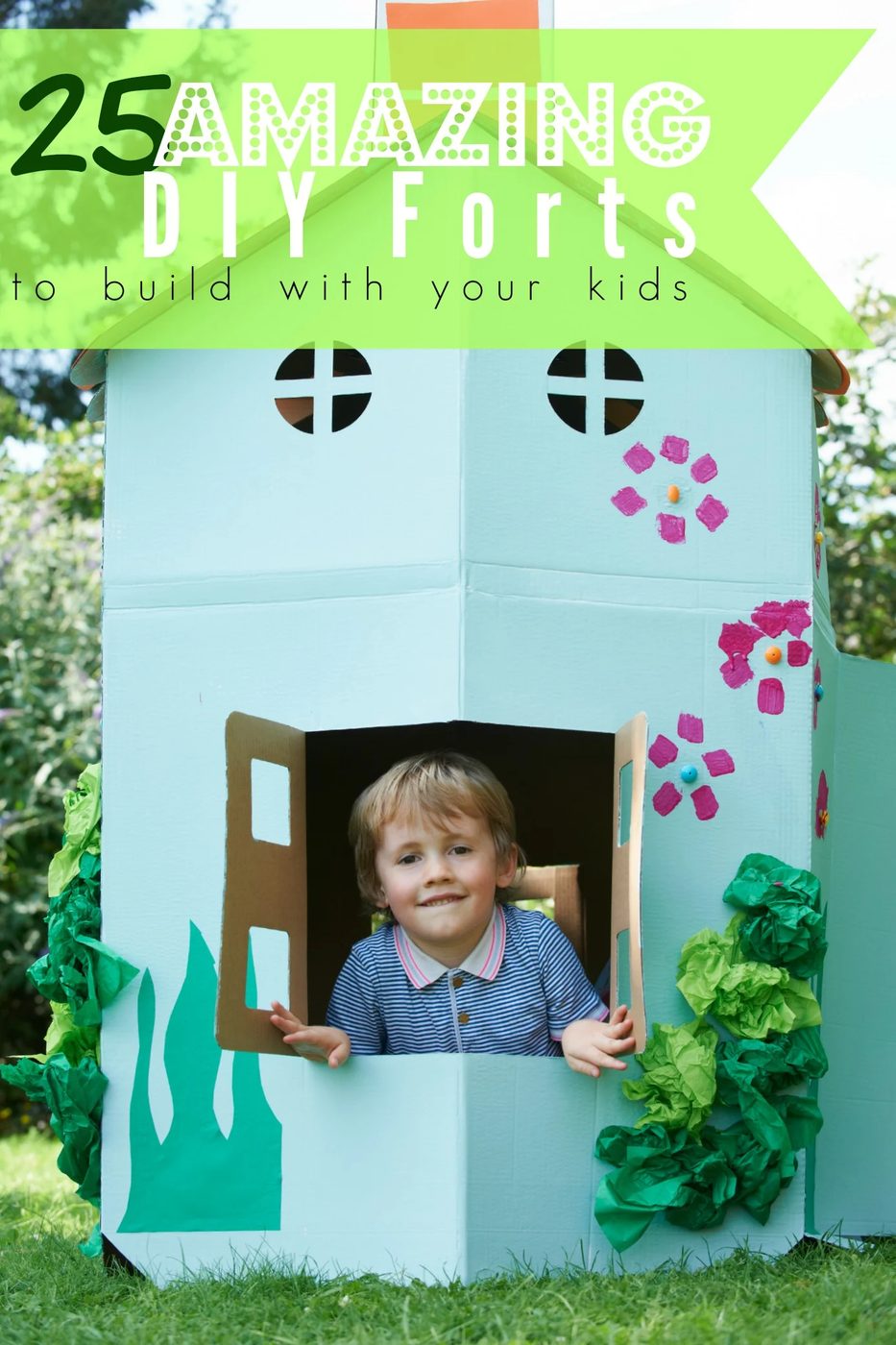 Summertime is well fitted for fort building. Elaborate or direct, kids love a great secret hideaway. Here are 25 Handmade forts for inspiration. 25 Handmade Forts to Build With You