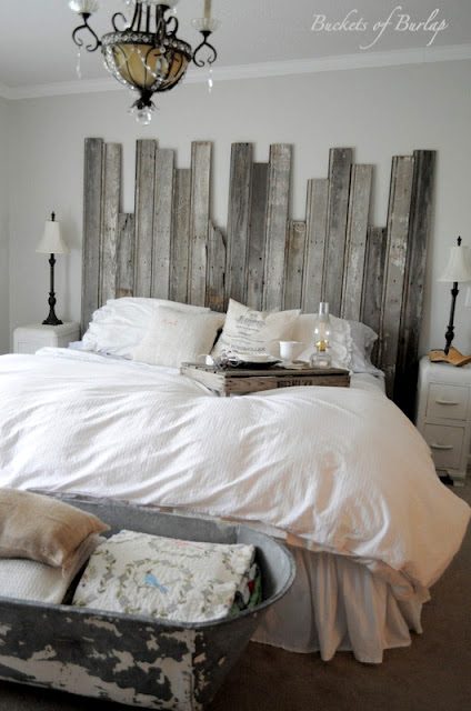 Handmade Rustic Barn Wood Headboard
