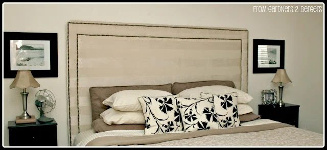 Upholstered Nailhead Trim Headboard