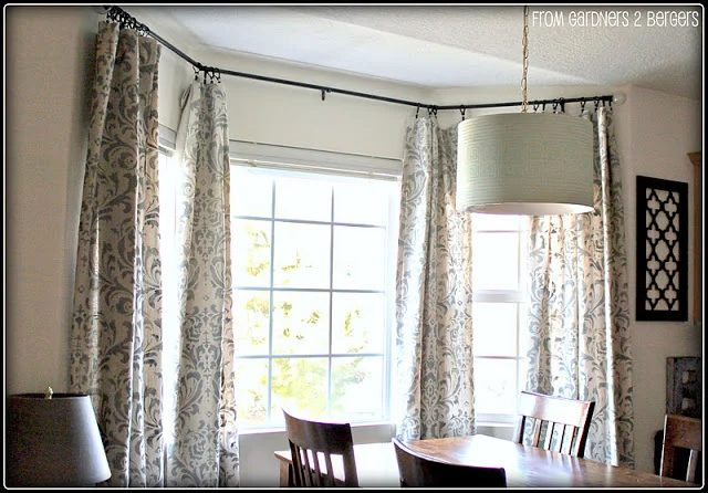 damask stenciled curtains, Gardeners to Bergers on Bekob