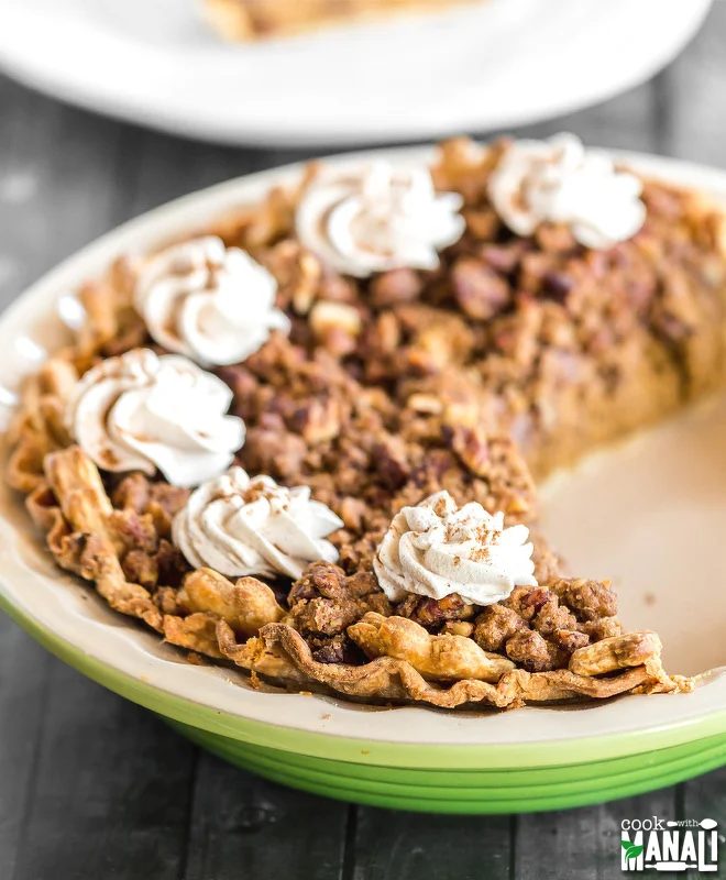 Pumpkin Pie With Pecan Streusel Cook With Manali