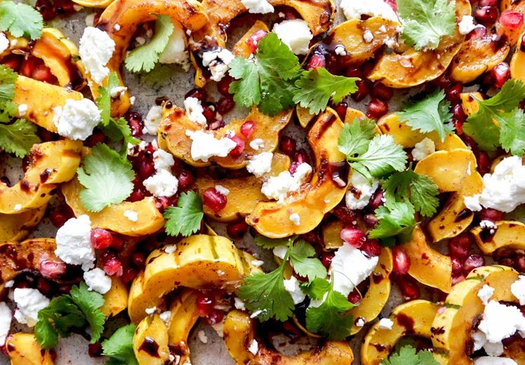 Squash And Pomegranate Salad