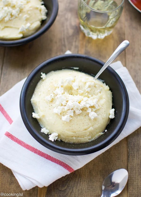 Feta Mashed Potatoes Cooking LSL