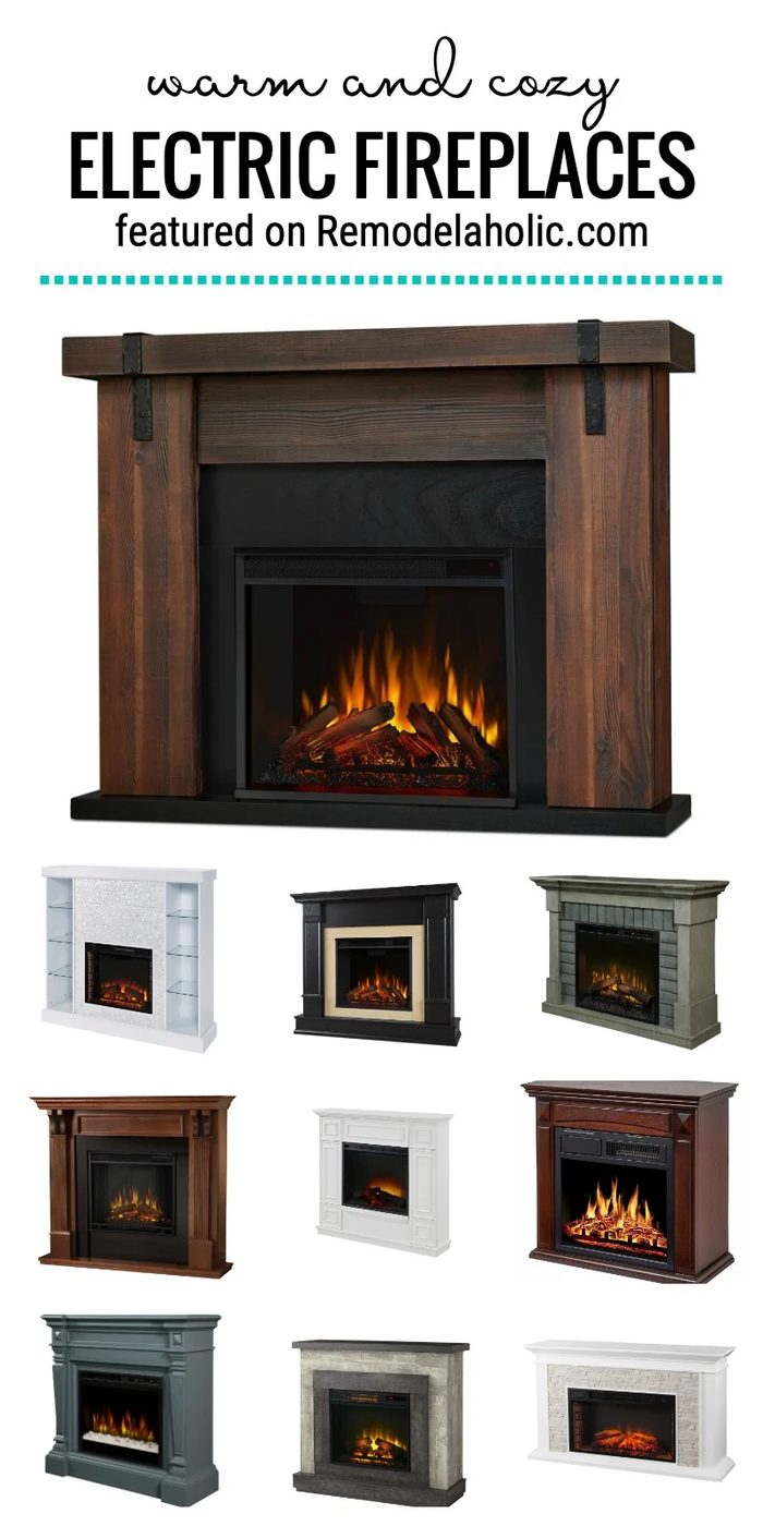 Warm And Cozy All Fall And Winter Long With These Pretty Electric Fireplaces To Buy And How To Style Them Featured On Bekob.com