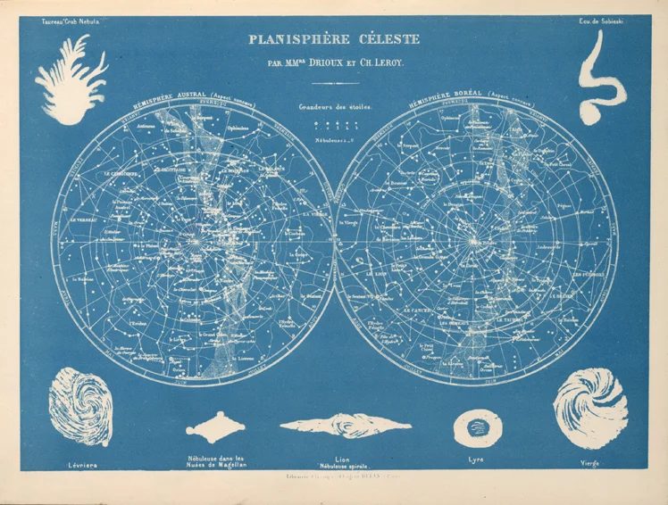 25+ Free Vintage Astronomy Printable Images | Bekob.com #printable #art #astronomy