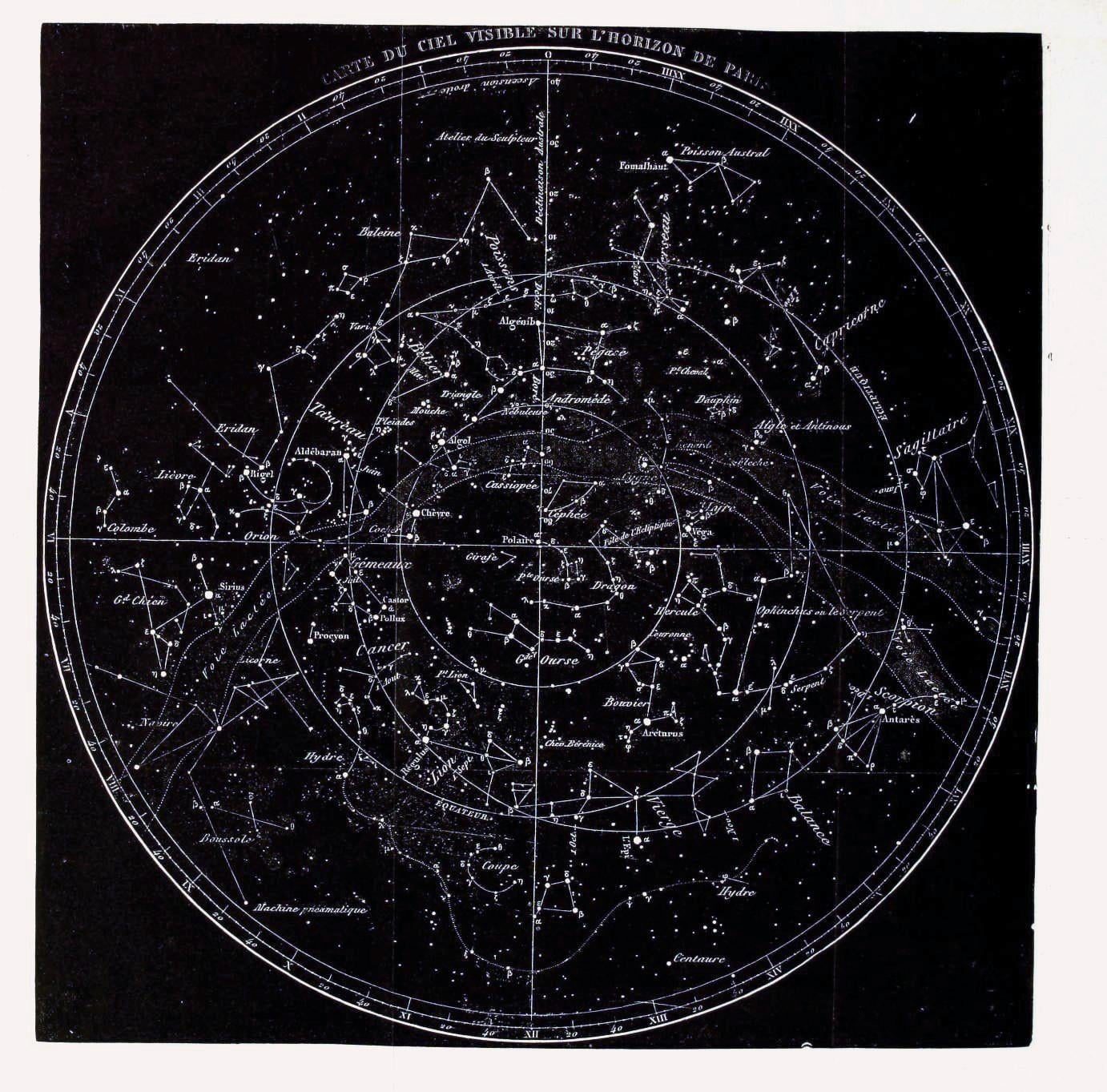 25+ Free Vintage Astronomy Printable Images | Bekob.com #printable #art #astronomy