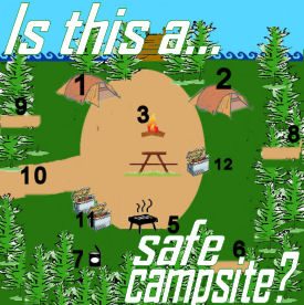 Camping with Gus safe camp