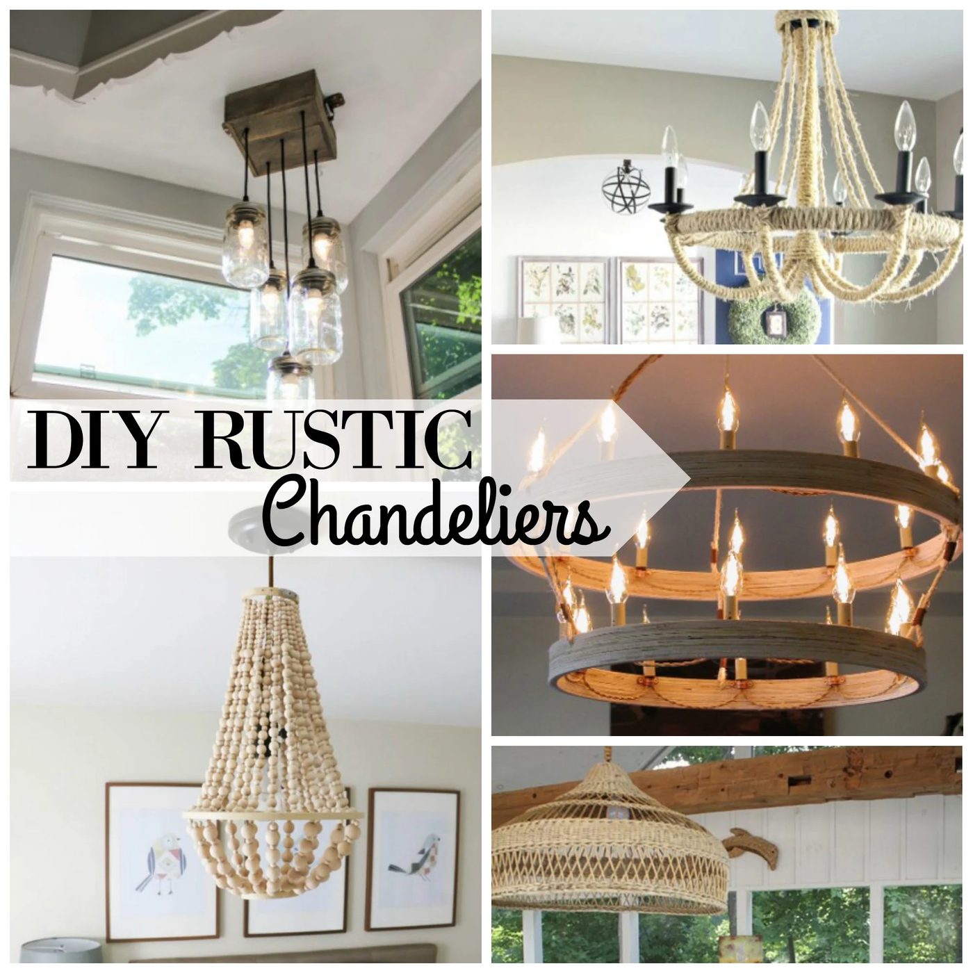 Handmade Rustic Chandeliers via Bekob.com