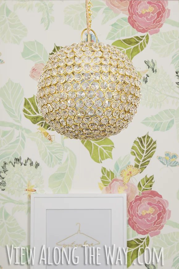 handmade crystal ball chandelier from tea light holder
