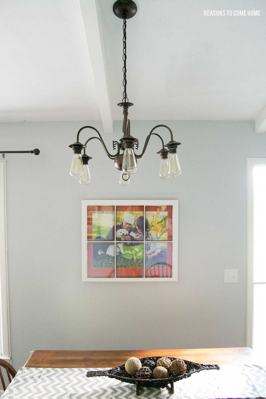 handmade brass chandelier makeover