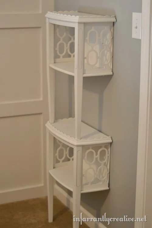 stacked end table shelf, Infarrantly Creative