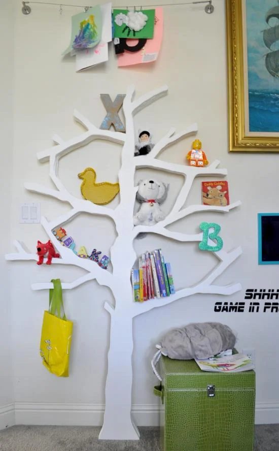handmade tree bookshelf, The Design Confidential
