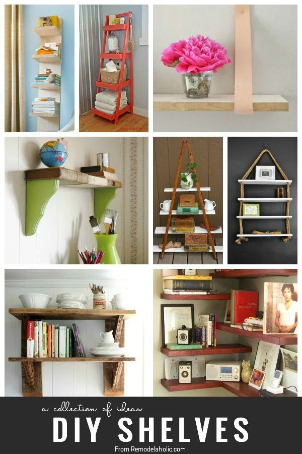 handmade shelving options from Bekob.com #handmade #shelves #organize #storage #buildit