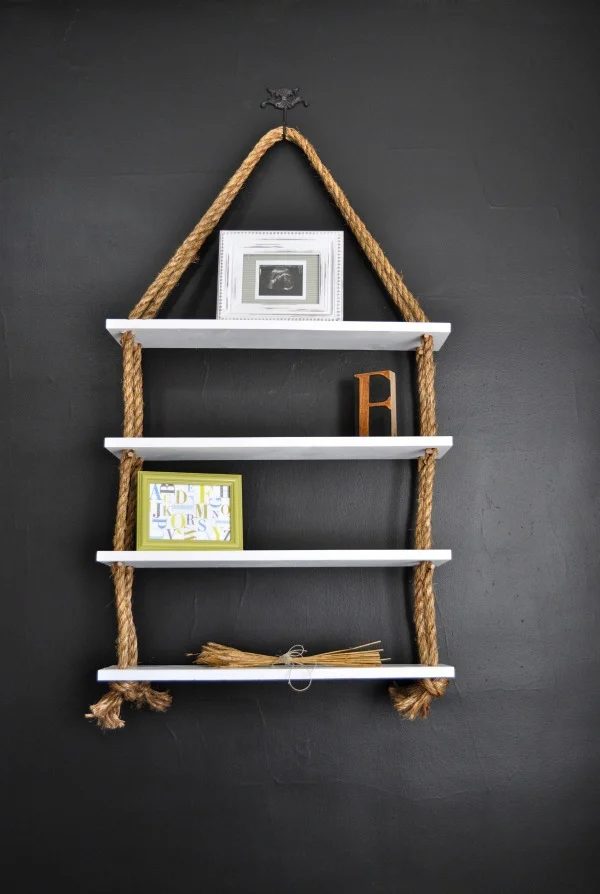 handmade rope shelves, ReCreate Home