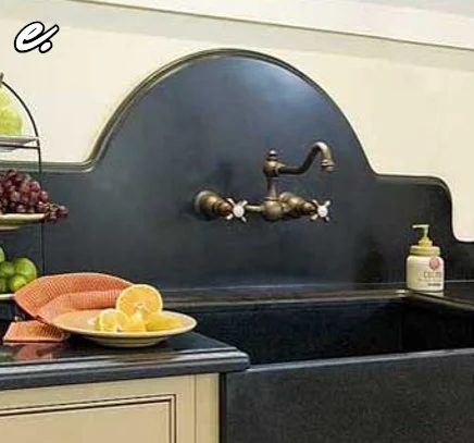 Carla Aston Designed curvy backsplash