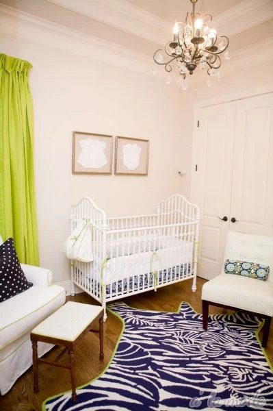 Green and Navy Nursery