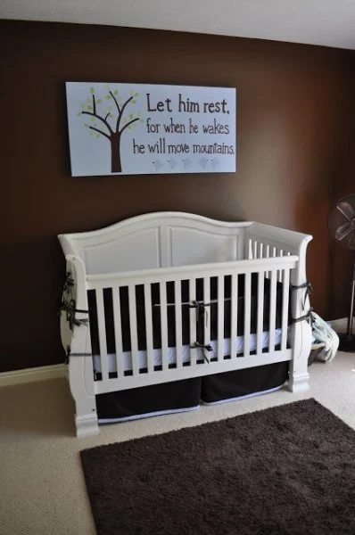 Boy's Nursery with Hand-Painted Art
