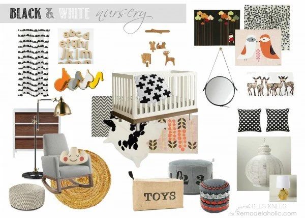 Black and White Modern Nursery