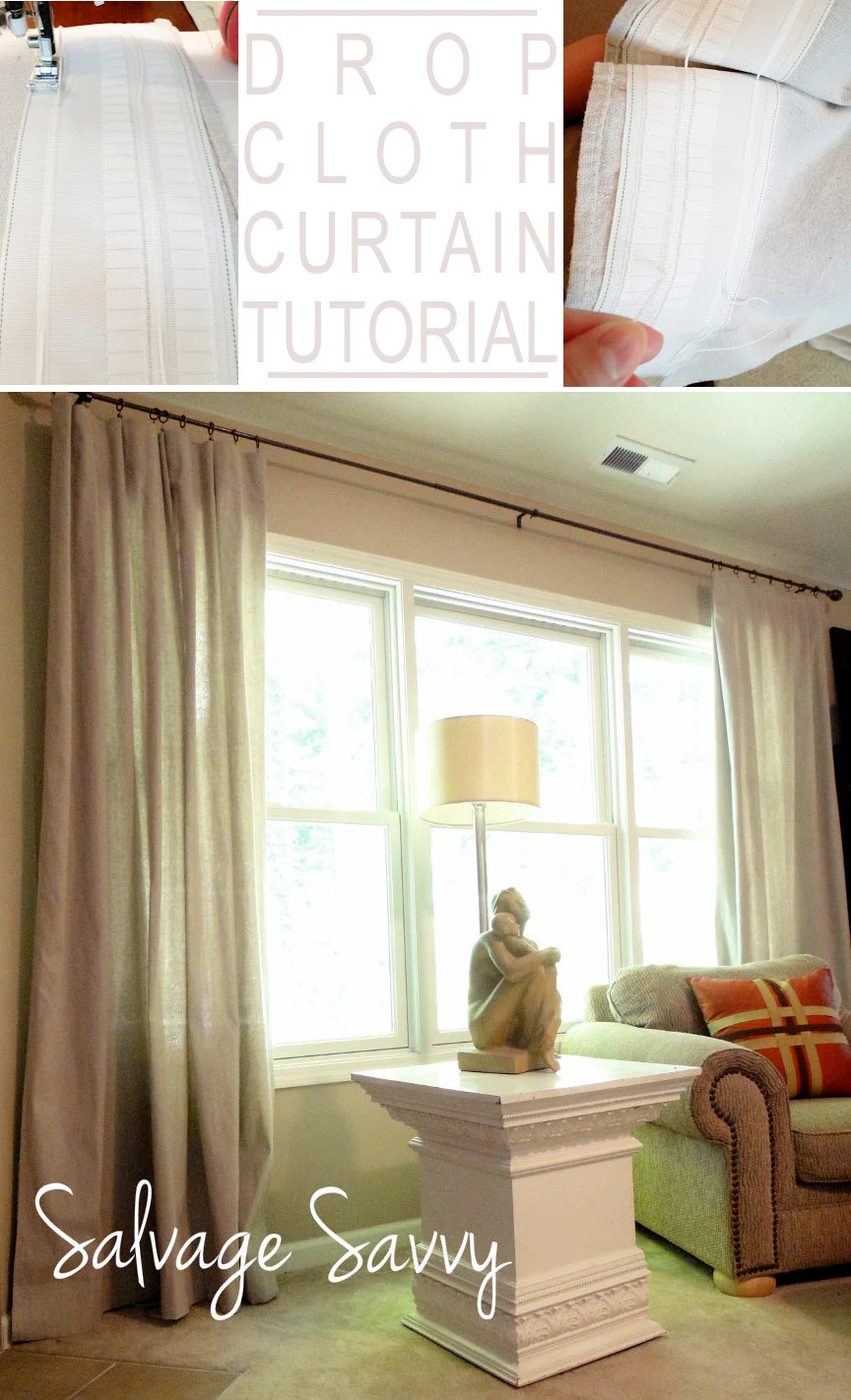 Dropcloth curtain walkthrough Bekob