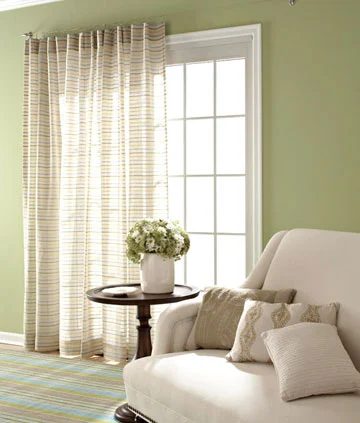 Window treatment options for sliding door
