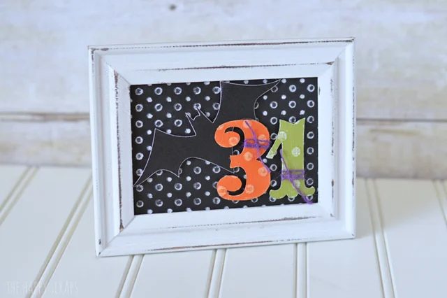 Framed Halloween Decor The Happy Scraps