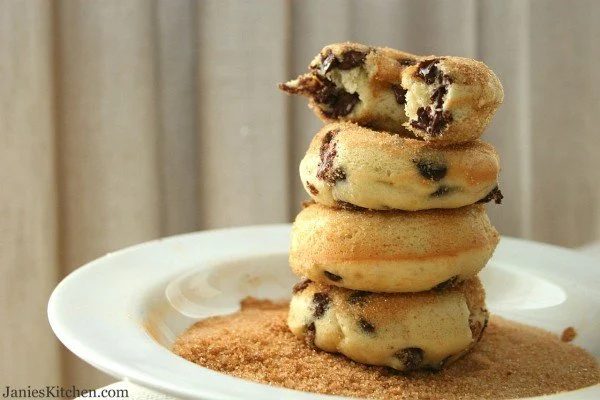 Chocolate Chip Banana Baked Doughnuts