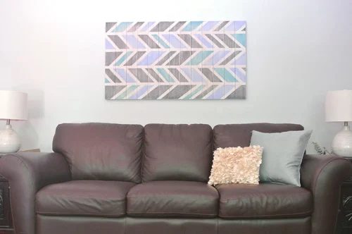 Herringbone Scrap Wood Wall Art