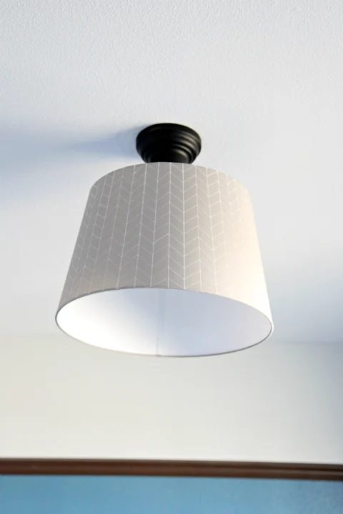 Herringbone Drum Light