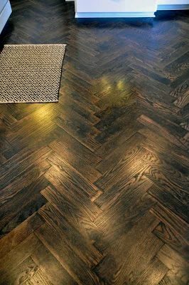 Handmade Herringbone Wood Floors