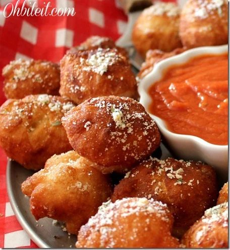 Oh Bite It Fried Pizza Poppers