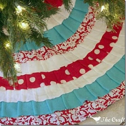 The Crafted Sparrow Ruffled Tree Skirt