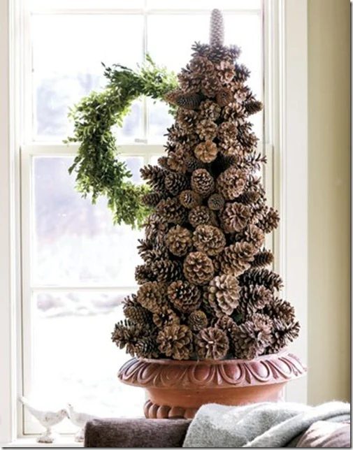Pink Porch Pine Cone Tree