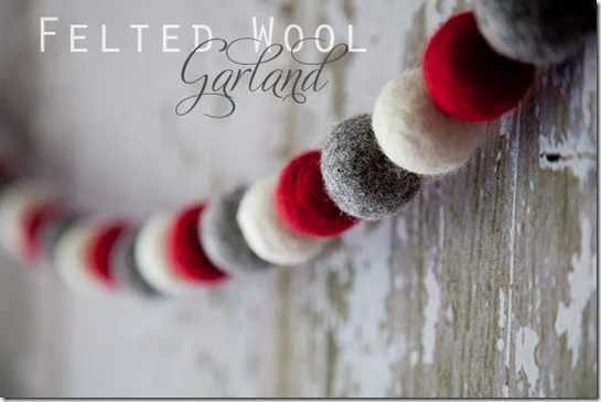 Whipperberry Felted Wool Garland